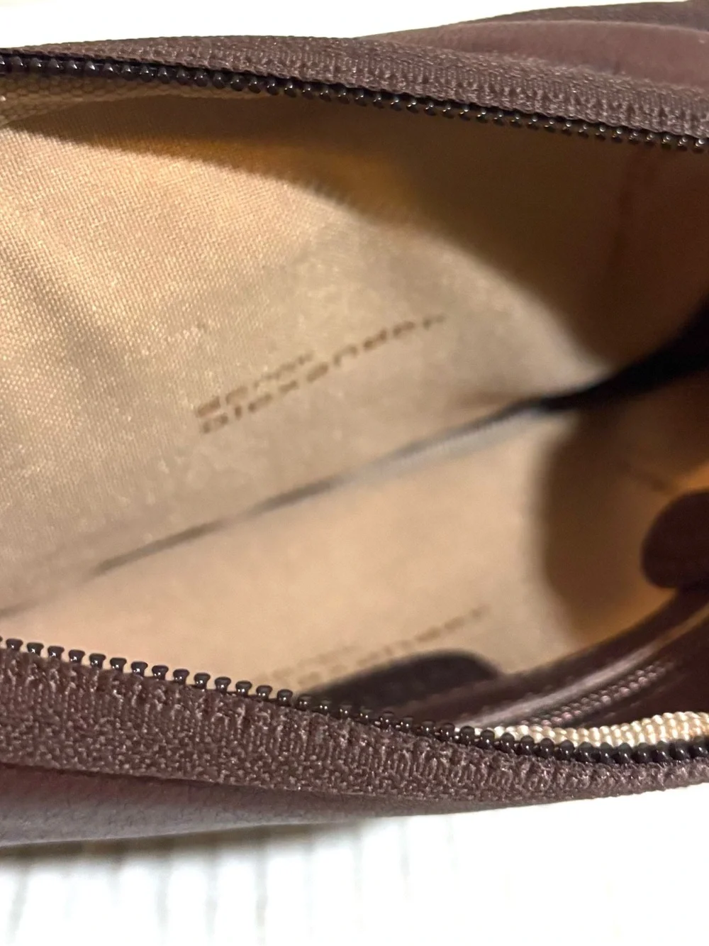 Classic unisex vintage Brown Leather Wristlet wallet clutch